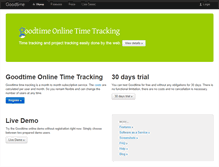 Tablet Screenshot of goodtimetracking.com